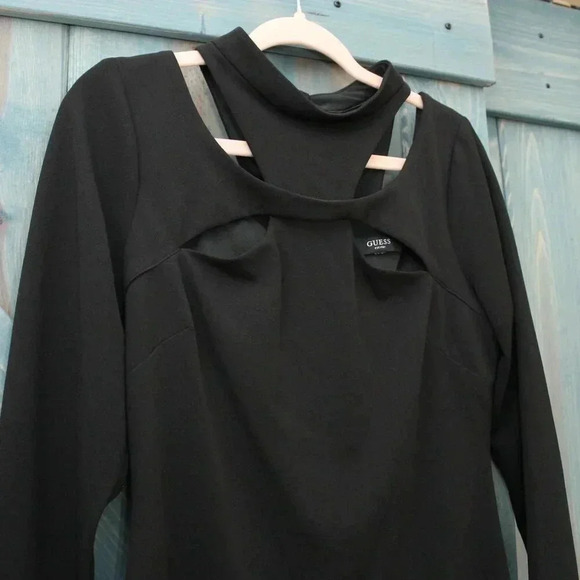 Guess Cutout Little Black Dress Size 12 Medium - Picture 4 of 7
